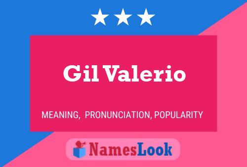 Poster del nome Gil Valerio