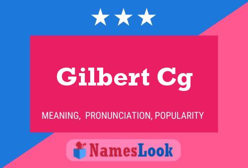 Poster del nome Gilbert Cg