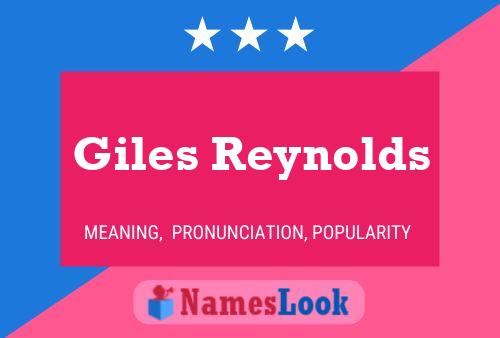 Poster del nome Giles Reynolds