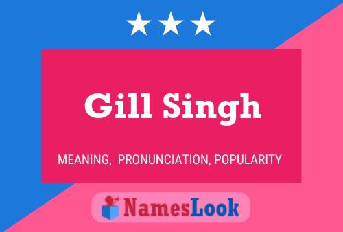 Poster del nome Gill Singh