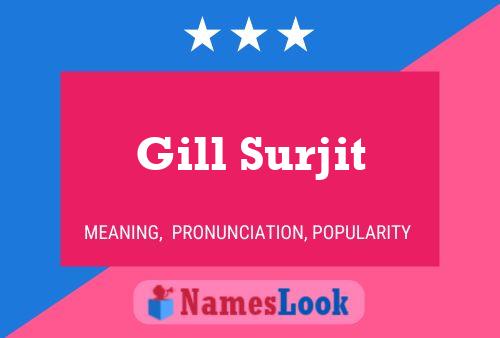 Poster del nome Gill Surjit