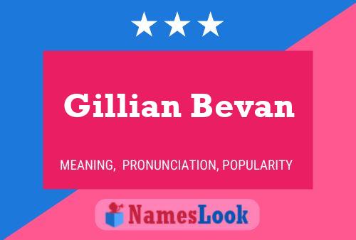 Poster del nome Gillian Bevan