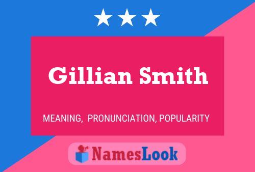 Poster del nome Gillian Smith