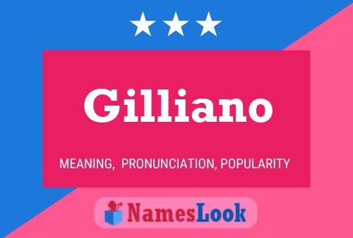 Poster del nome Gilliano