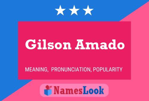 Poster del nome Gilson Amado