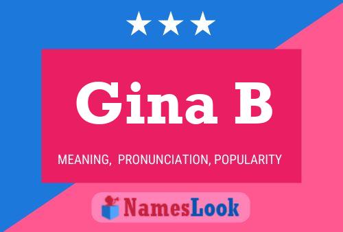 Poster del nome Gina B