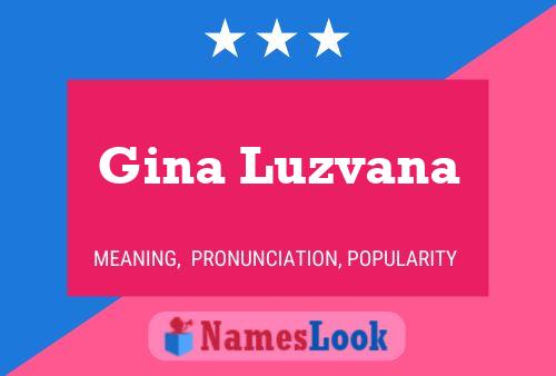 Poster del nome Gina Luzvana