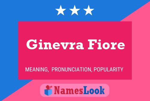 Poster del nome Ginevra Fiore