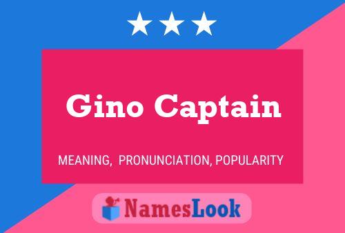 Poster del nome Gino Captain