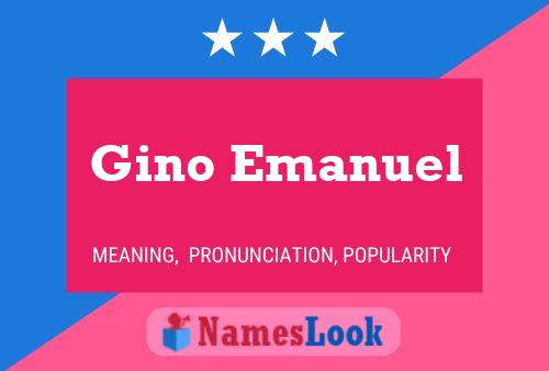 Poster del nome Gino Emanuel