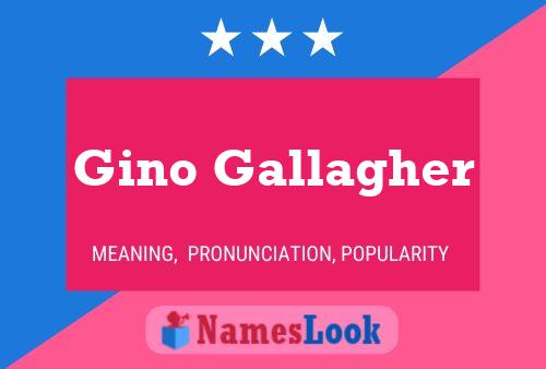 Poster del nome Gino Gallagher