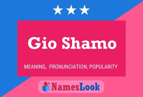 Poster del nome Gio Shamo