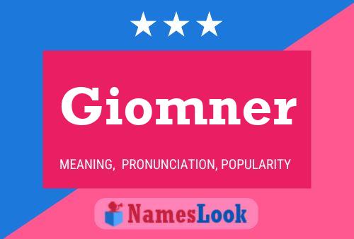 Poster del nome Giomner