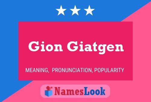 Poster del nome Gion Giatgen