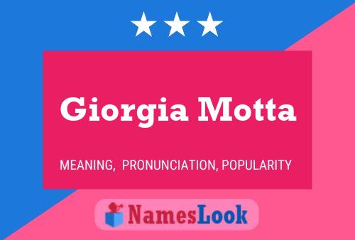 Poster del nome Giorgia Motta