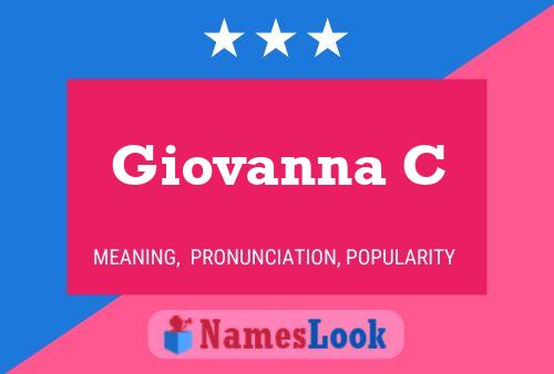 Poster del nome Giovanna C