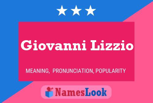 Poster del nome Giovanni Lizzio