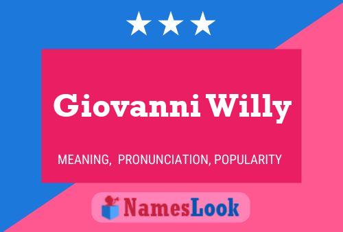 Poster del nome Giovanni Willy