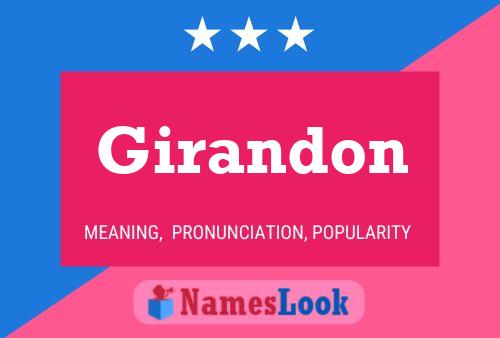 Poster del nome Girandon