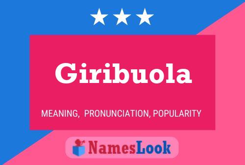 Poster del nome Giribuola