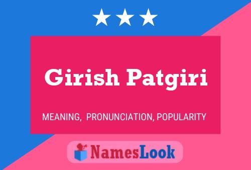 Poster del nome Girish Patgiri