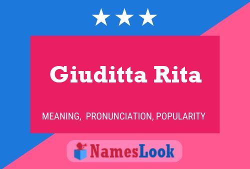 Poster del nome Giuditta Rita