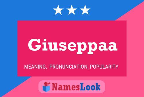 Poster del nome Giuseppaa