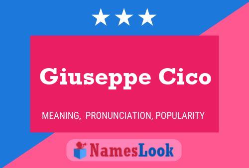 Poster del nome Giuseppe Cico