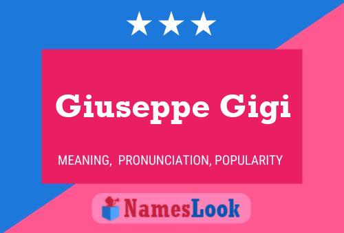 Poster del nome Giuseppe Gigi