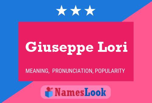 Poster del nome Giuseppe Lori