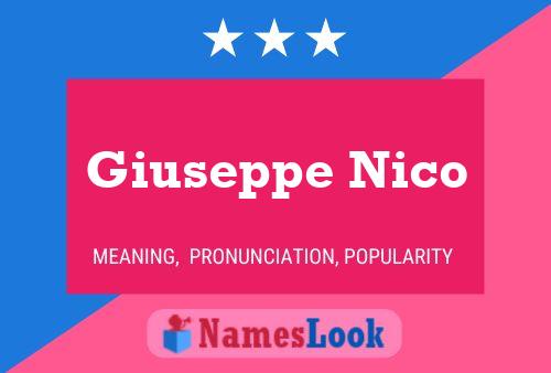 Poster del nome Giuseppe Nico