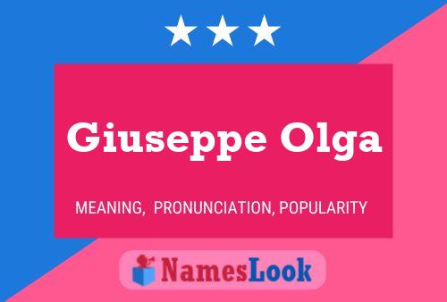 Poster del nome Giuseppe Olga