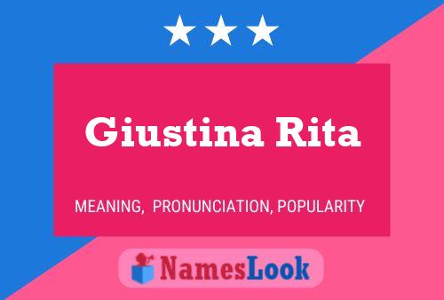 Poster del nome Giustina Rita