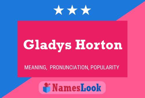 Poster del nome Gladys Horton