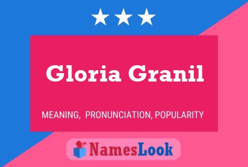 Poster del nome Gloria Granil