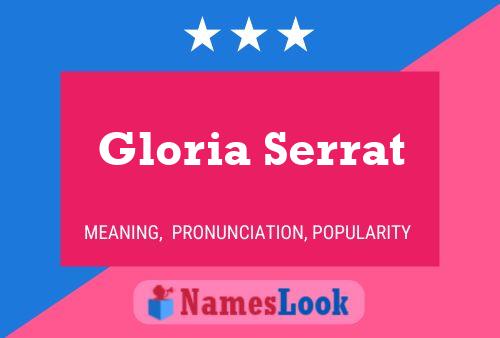 Poster del nome Gloria Serrat