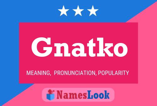 Poster del nome Gnatko