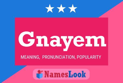 Poster del nome Gnayem