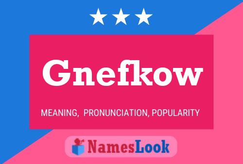 Poster del nome Gnefkow