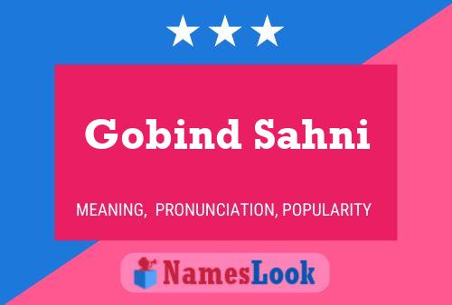 Poster del nome Gobind Sahni