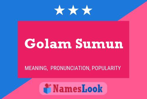 Poster del nome Golam Sumun