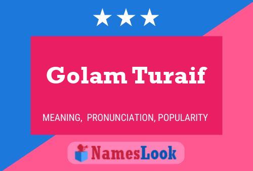 Poster del nome Golam Turaif