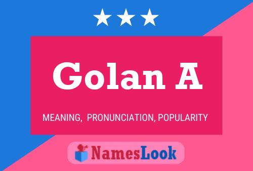 Poster del nome Golan A