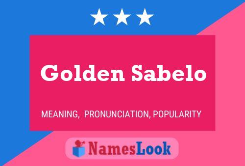 Poster del nome Golden Sabelo