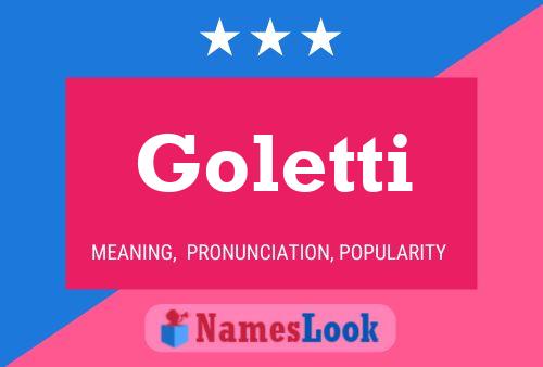 Poster del nome Goletti