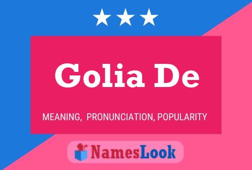 Poster del nome Golia De