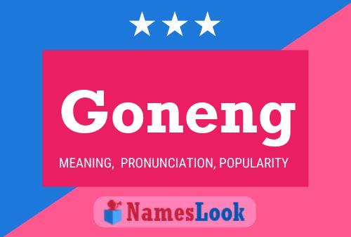 Poster del nome Goneng