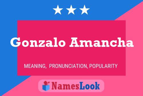 Poster del nome Gonzalo Amancha