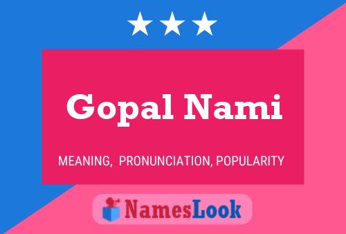 Poster del nome Gopal Nami