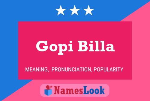 Poster del nome Gopi Billa